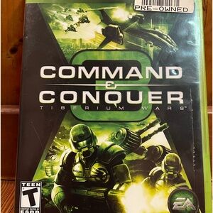 XBOX 360 Command & Conquer Tiberian Wars game with manual